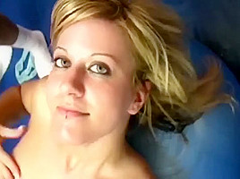 Hot Blonde Bukkake