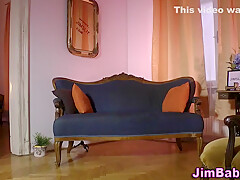 Hot Blonde Stunner Blows Old Cock