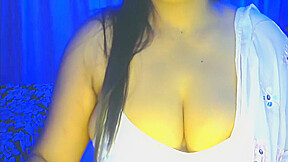 Hot Desi Sexy Girl Jaanebaharji Fun In Cam White Bra Big Boobs Verry Hot