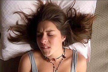 Hot GF making orgasm face expression