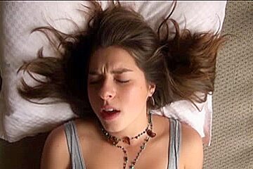 Hot GF making orgasm face expression