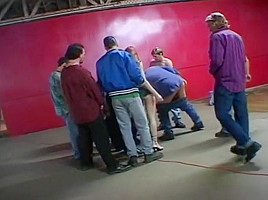 Hot Gangbang With This Girl Getting Teamed On