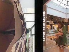 Hot Mature Woman Upskirt Filming at Shops