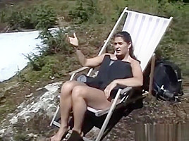 Hot Milf Blowing A Cock In The Woods