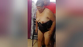 Hot Milf - My Friends Granny Riding His Cock Until He Makes The Indecent Cum On Her