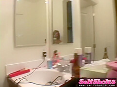 Hot Naked Blonde teen 18+ Gets Ready