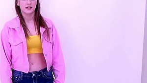 Hot New Girl sucks cock and fucks at modeling audition