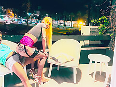 Hot Sex On The Balcony With Skinny