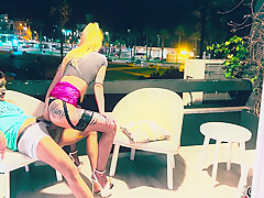Hot Sex On The Balcony With Skinny