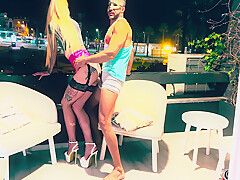 Hot Sex On The Balcony With Skinny