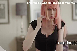 Hot Tranny Stepsister With Pink Hair