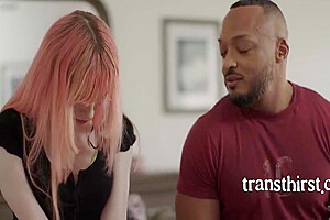 Hot Tranny Stepsister With Pink Hair