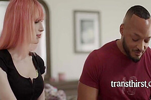 Hot Tranny Stepsister With Pink Hair