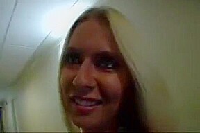 Hot blonde Riley Evans