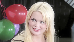Hot blonde at school reunion fucks a former lover