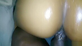 Hot ebony riding on big dick #3