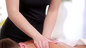 Hot sex on the table for massage