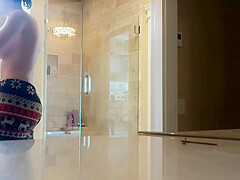 Hot teen 18+ taking shower