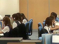 Hottest Japanese chick Megumi Shiina, Nana Miyachi in Incredible Amateur, Office JAV video
