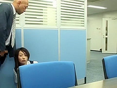 Hottest Japanese chick Megumi Shiina, Nana Miyachi in Incredible Amateur, Office JAV video