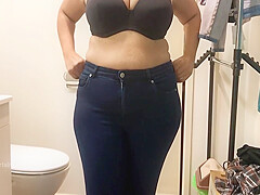 Housewife Changing Dress - Striptease In Bra And Panty