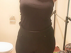 Housewife Changing Dress - Striptease In Bra And Panty