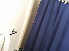 I caught my cute guest on hidden in the shower