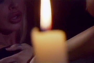 In Lingerie Fuck Each Other In Bed By Candlelight
