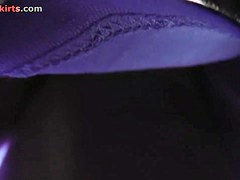 Incredible upskirt closeup footage