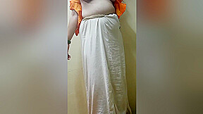 Indian Housewife In Saree