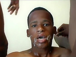 Innocent Black Twinks Threesome