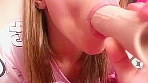Instructions demonstrated on a dildo by Femdom Austria