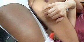 Interracial threesome with a chocolate Tgirl