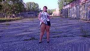 Irina bbw, masturbating in public places