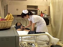 Jap naughty nurse gets crammed by her elderly patient