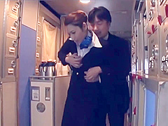 Japanese Cabin Attendant Get Pounded While In Time Stop