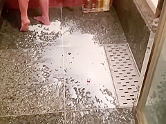 Japanese Maid Enemaing A Liter Of Milk