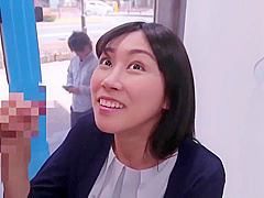 Japanese gloryhole blowjob creampie