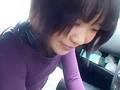 Japanese lady fucking in latex