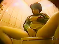 Japanese toilet masturbating 4