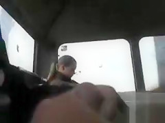Jerking on the bus and filming the action