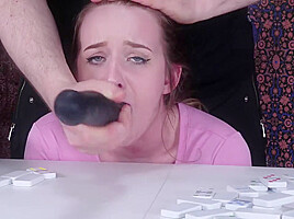 Jessica Kay submits to dick on her knees