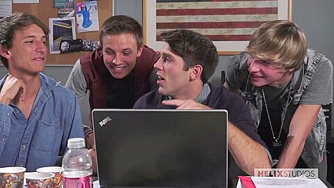 Jessie Montgomery & Aiden Summers & Matthew in Study Group - HelixStudios