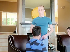 Jizzsplattered teen 18+ spitroasted and assfucked