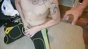 Jonathan creampied in jockstrap by Viktor rom - FrenchHolesCreampied