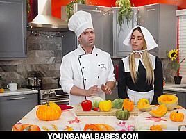 Khloe Kapri In Blonde Anal Stuffed In The Kitchen