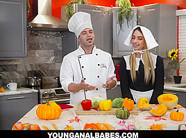 Khloe Kapri In Blonde Anal Stuffed In The Kitchen