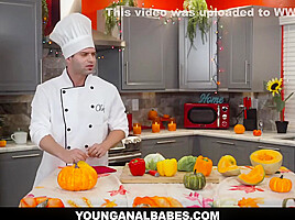 Khloe Kapri In Blonde Anal Stuffed In The Kitchen