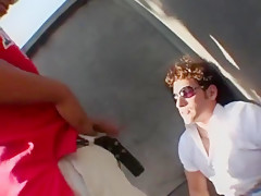 Kinky White Man Is Swallowing A Huge Black Wiener