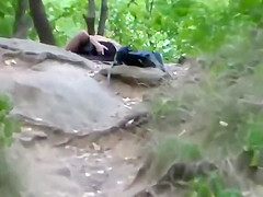 Kissing and fingering in the park
